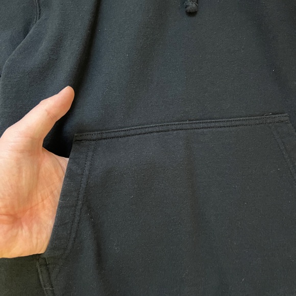 Make Heaven Crowded Women's Long Sleeve Graphics Hoodie Black Blue Size Large - Picture 4 of 9